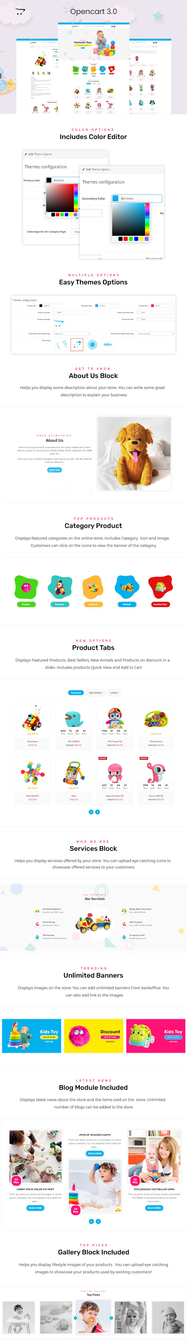 Enjoy – Kids Clothing & Toys Opencart Theme