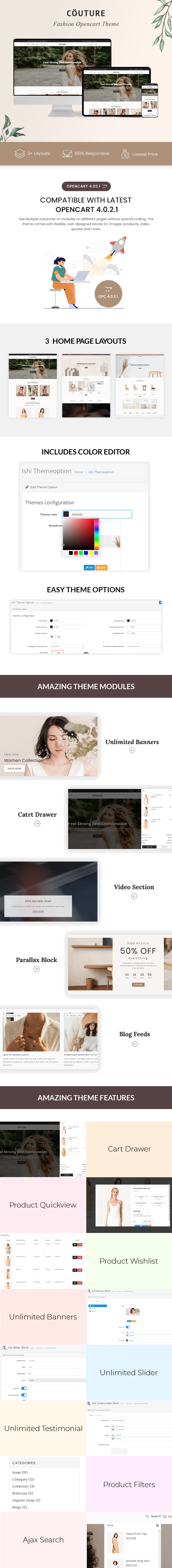 Couture – Clothing and Fashion Opencart Theme