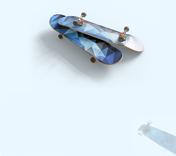 Blue Skateboard